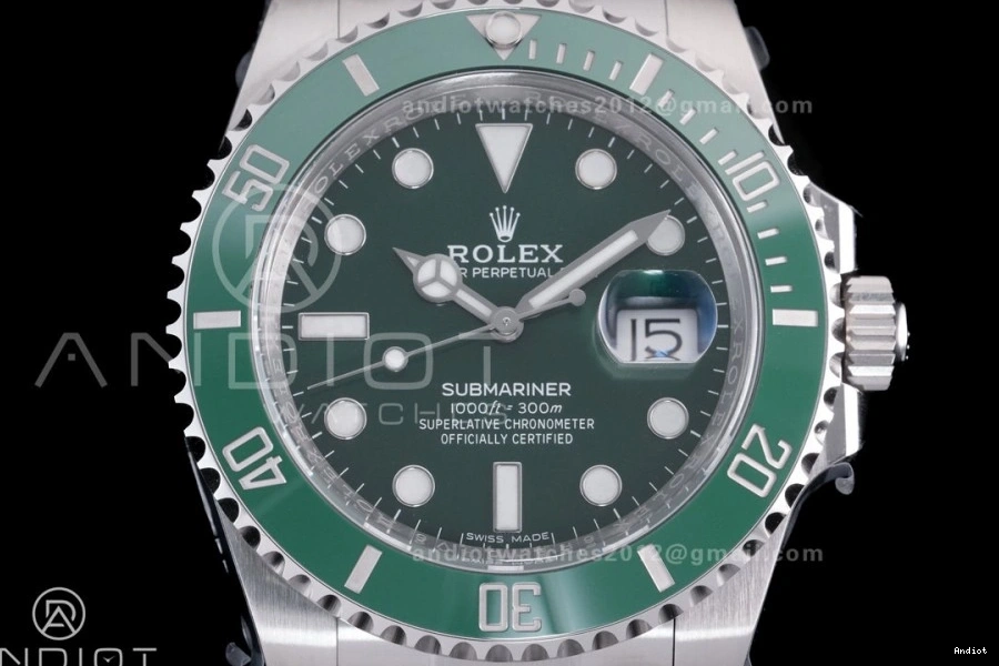 Bracelet Edition LV On 1:1 Submariner SS SA3135 Clean Green 904L 116610 Best Hulk Ceramic 0318